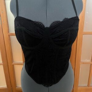 Black Lace Bustier